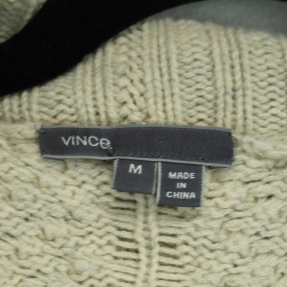 Vince wool yak cream knit sweater cardigan - Picture 2 of 5